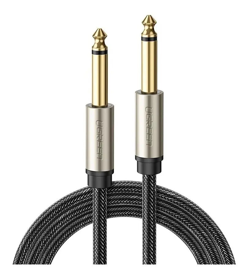 Cable Audio Plug Aux 6,5mm Estereo Gris 2m Trenzado Ugreen
