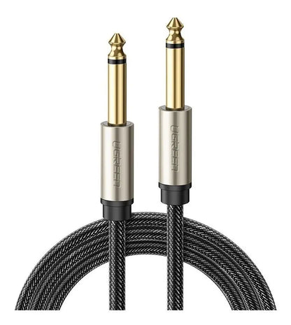 Cable Audio Plug Aux 6,5mm Estereo Gris 2m Trenzado Ugreen