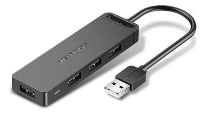 Hub Adaptador Multipuerto 4 En 1 Usb 2,0 Vention Negro