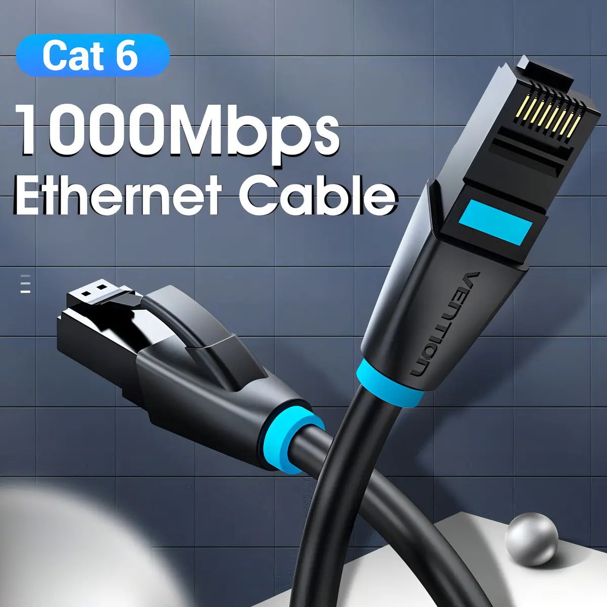 Cable De Red Cat6 Patch Cord Rj45 Gigabit 1m Vention