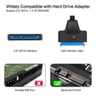 Adaptador Usb C A Sata 2,5 Para Discos Y Grabadoras - Evox Negro