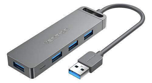 Hub Multipuerto Usb 3,0 X4 Micro Usb 5 En 1 Gris 1m Vention Gris