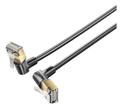 Cable Red Cat8 Rj45 Stp Angulo Recto Rotacion 0,5 M Vention