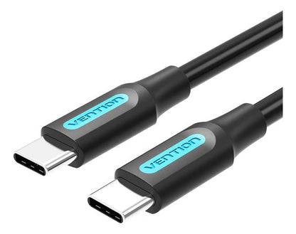 Cable Usb C Carga Y Datos 3a 60w 2 Metros Aluminio Vention Negro