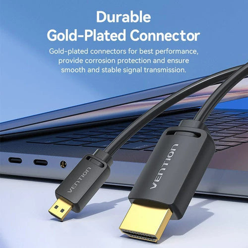Cable Micro Hdmi A Hdmi 2,0 2m Bidireccional 4k Hdr Vention