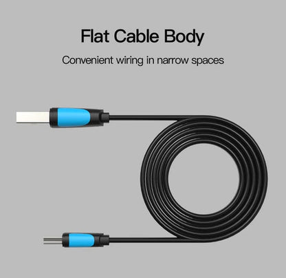 Cable Usb A Mini Usb B 5 Pin Ps3 Gps 25cm Plano Vention Negro