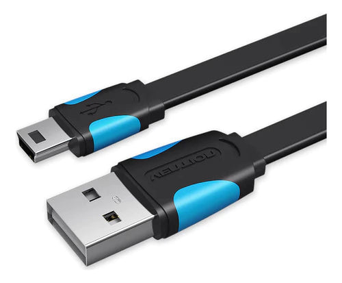 Cable Usb A Mini Usb B 5 Pin Ps3 Gps 25cm Plano Vention Negro