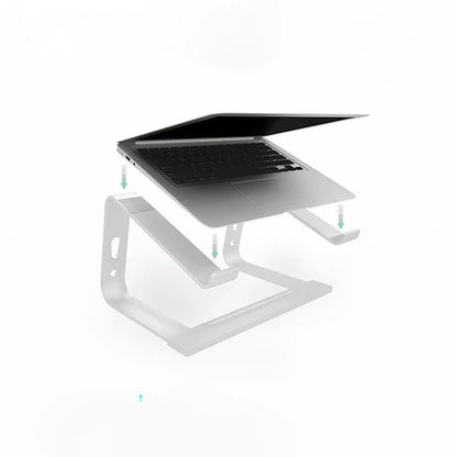 Soporte Notebook Aluminio Regulable Anti Deslizante Vention Plateado