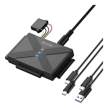 Adaptador De Sata 2,5 / 3,5 Ide A Usb 3,2 Gen 1 Belcheri Negro