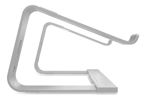 Soporte Notebook Aluminio Regulable Anti Deslizante Vention Plateado