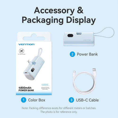 Power Bank Cargador Portatil 4800mah Carga Rapida Vention