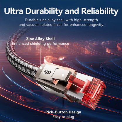 Cable Red Rj45 Ethernet Sftp Cat8 Gamer 0,5 Metros Vention