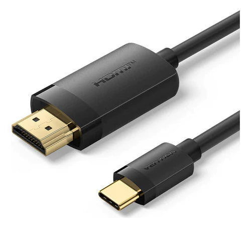 Cable Usb C A Hdmi 4k 60hz Negro 2 M Premium Vention